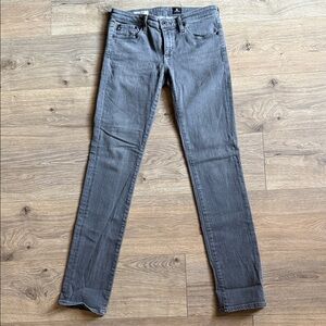 AG ADRIANO GOLDSCHMIED The Stevie Slim Straight Gray Jeans Size 27